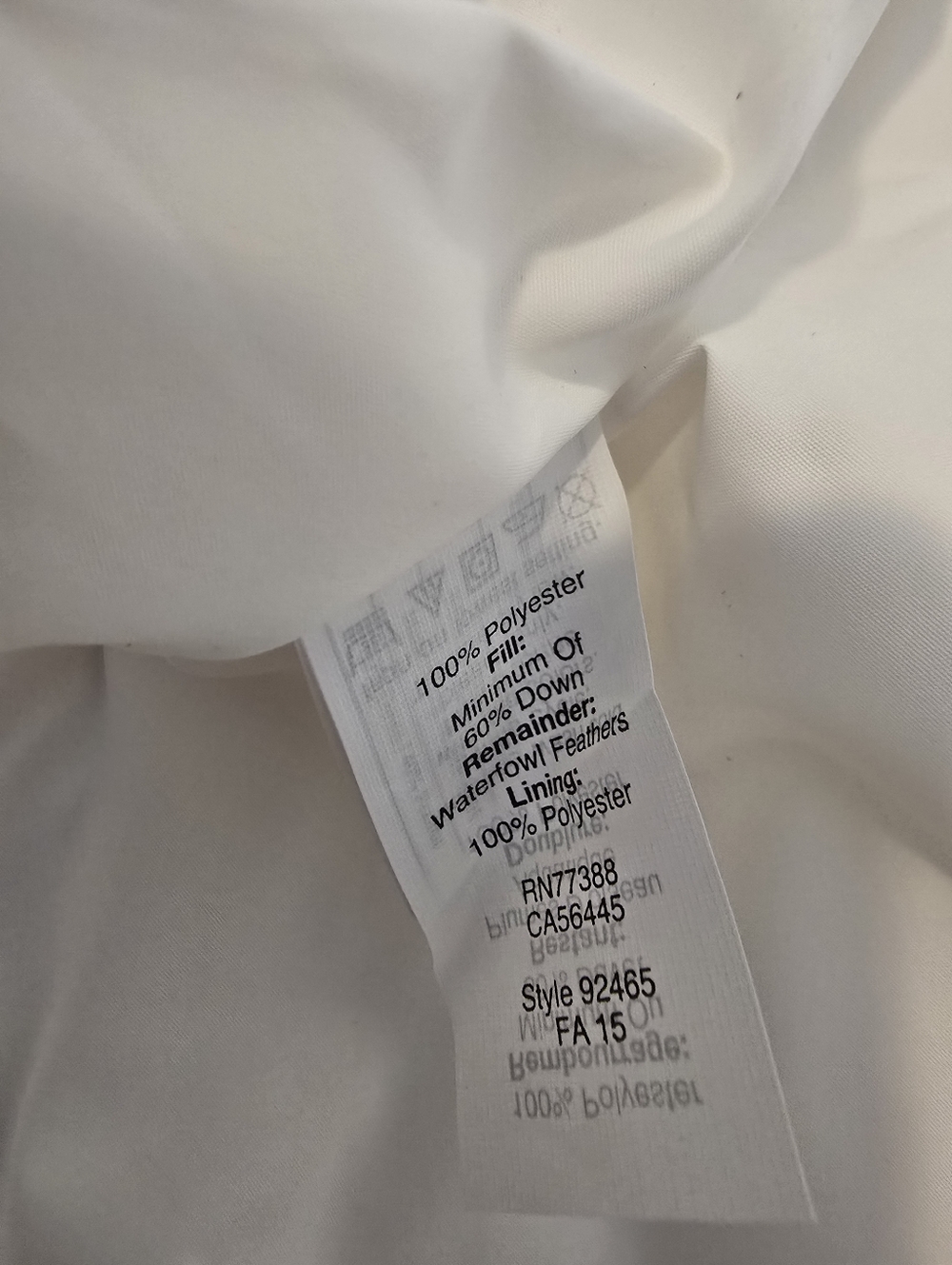 $128 J CREW Factory Down Quilted Puffer Vest Jacket Women XSmall Winter WHITE - Picture 3 of 4